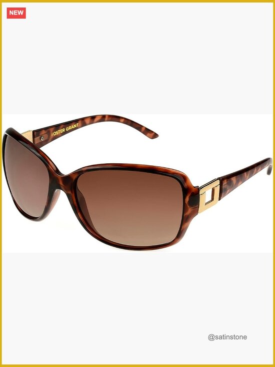 Polarized Sunglasses For Women, Brown Tortoise Shell, Scratch Resistant Lenses main image 7